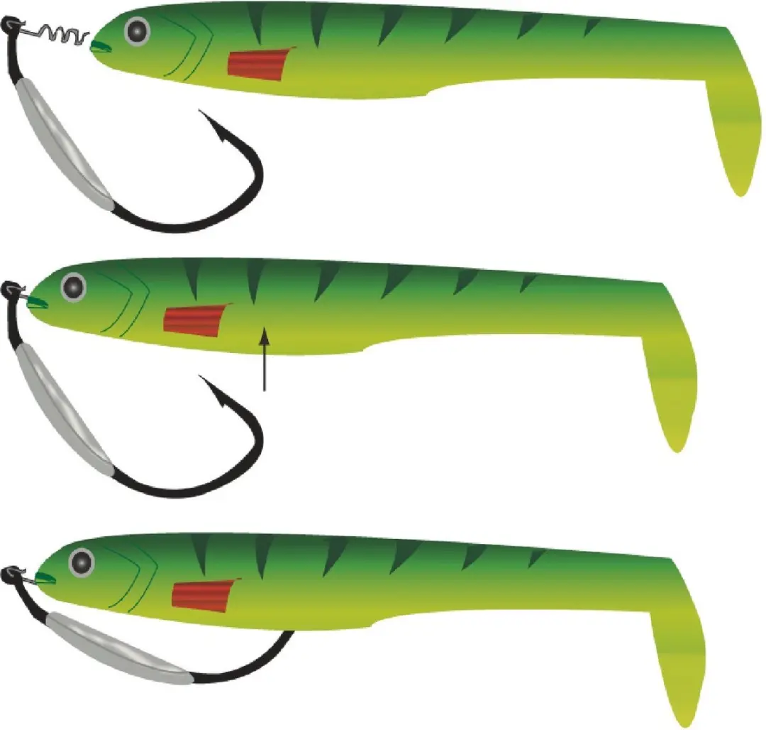 Gamakatsu EWG Weighted Superline Spring-Lock 5/0 - 4 Stuks - afbeelding 2 van 6