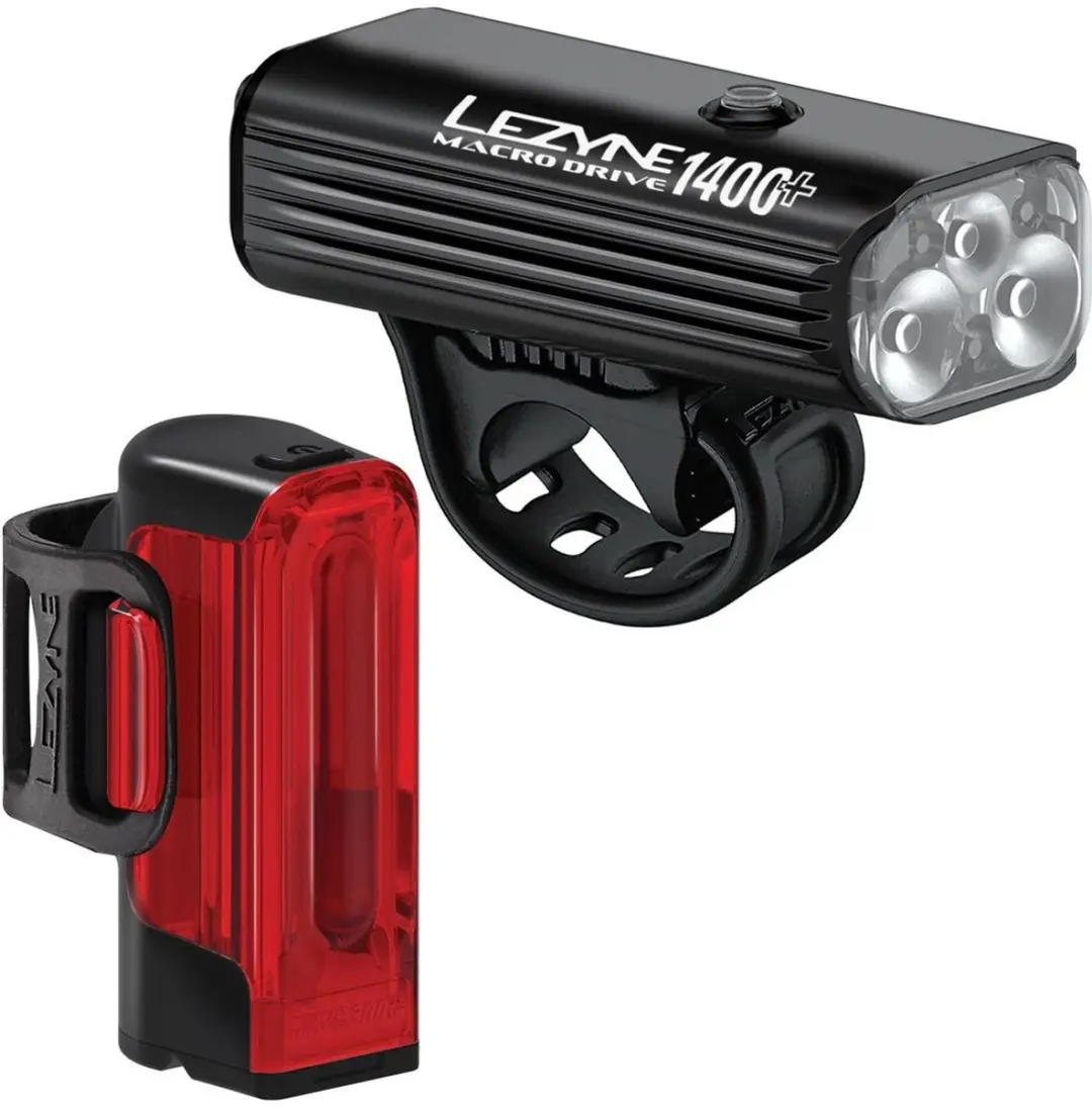Lezyne Macro Drive 1400+ Strip Pro 400+ Lichtpaar