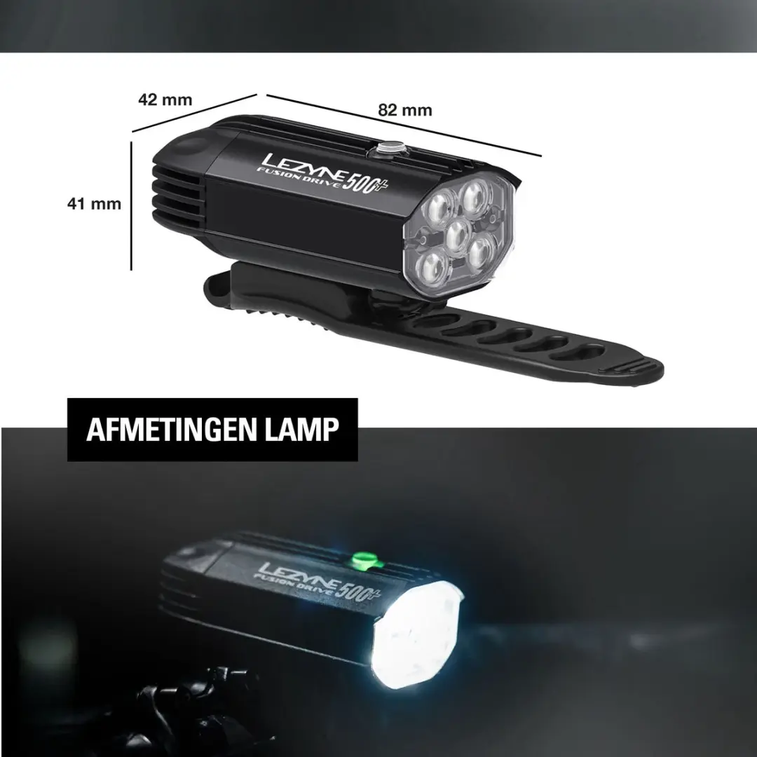 Lezyne Fusion Drive 500+ KTV Pro+ Fietsverlichting - afbeelding 3 van 6