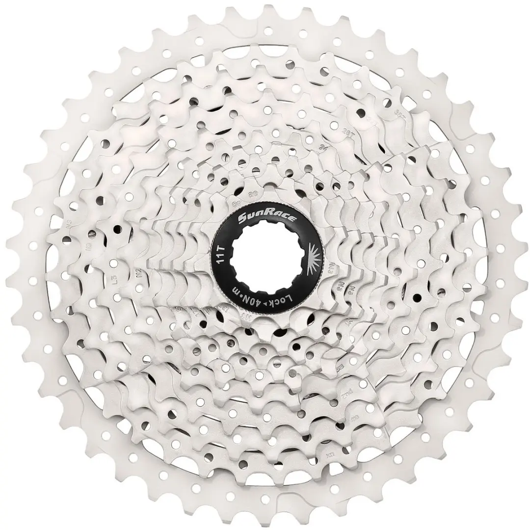 Sunrace CSMS3 10-speed cassette 11-42T - Zilver - afbeelding 2 van 4
