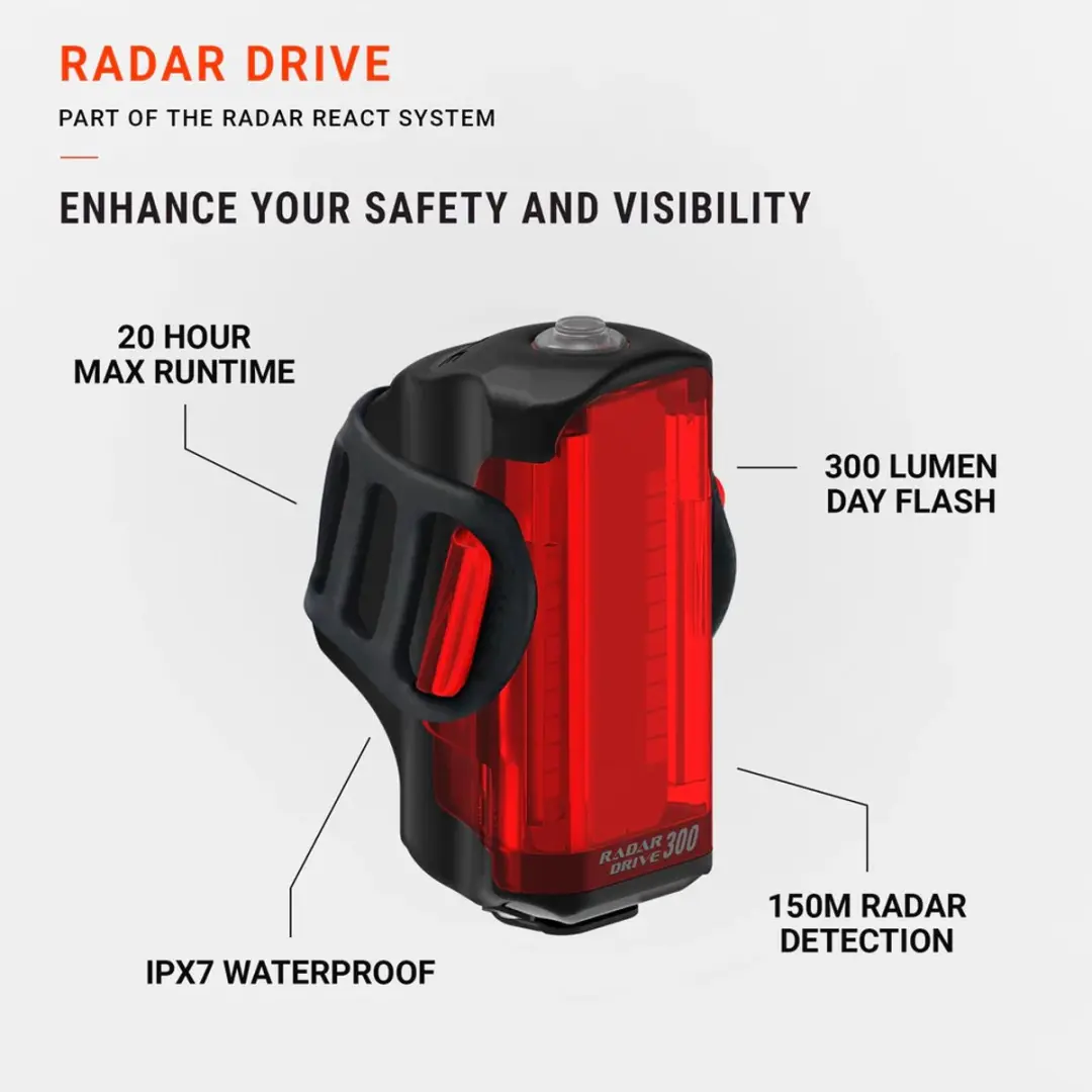 Lezyne LED Radar Drive Rear Achterlicht - afbeelding 2 van 6
