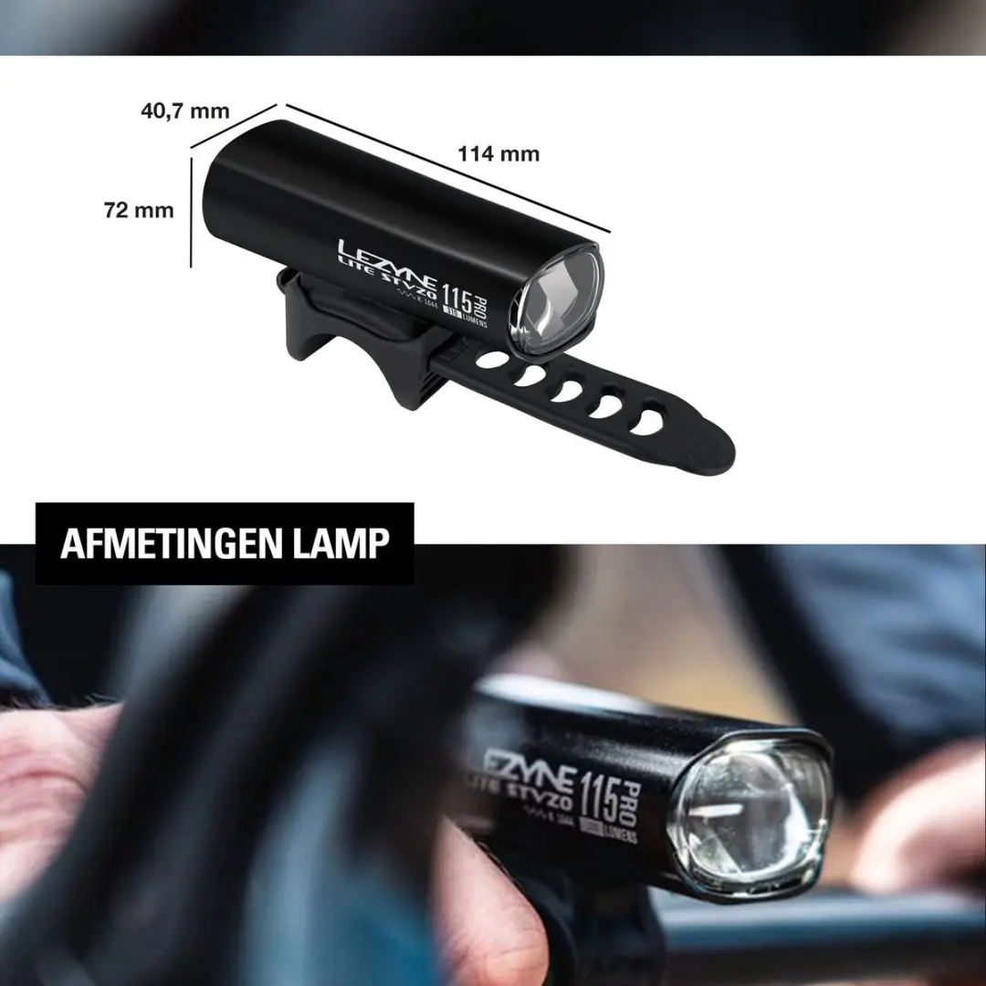 Lezyne Lite Drive StVZO Pro 115 Koplamp - afbeelding 2 van 6