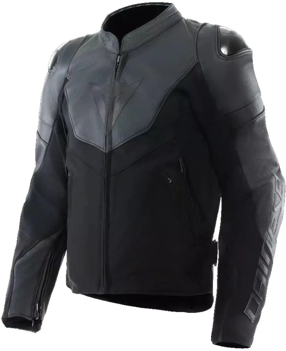 Dainese Iperattiva Zwart Leren / Textiele Motorjas