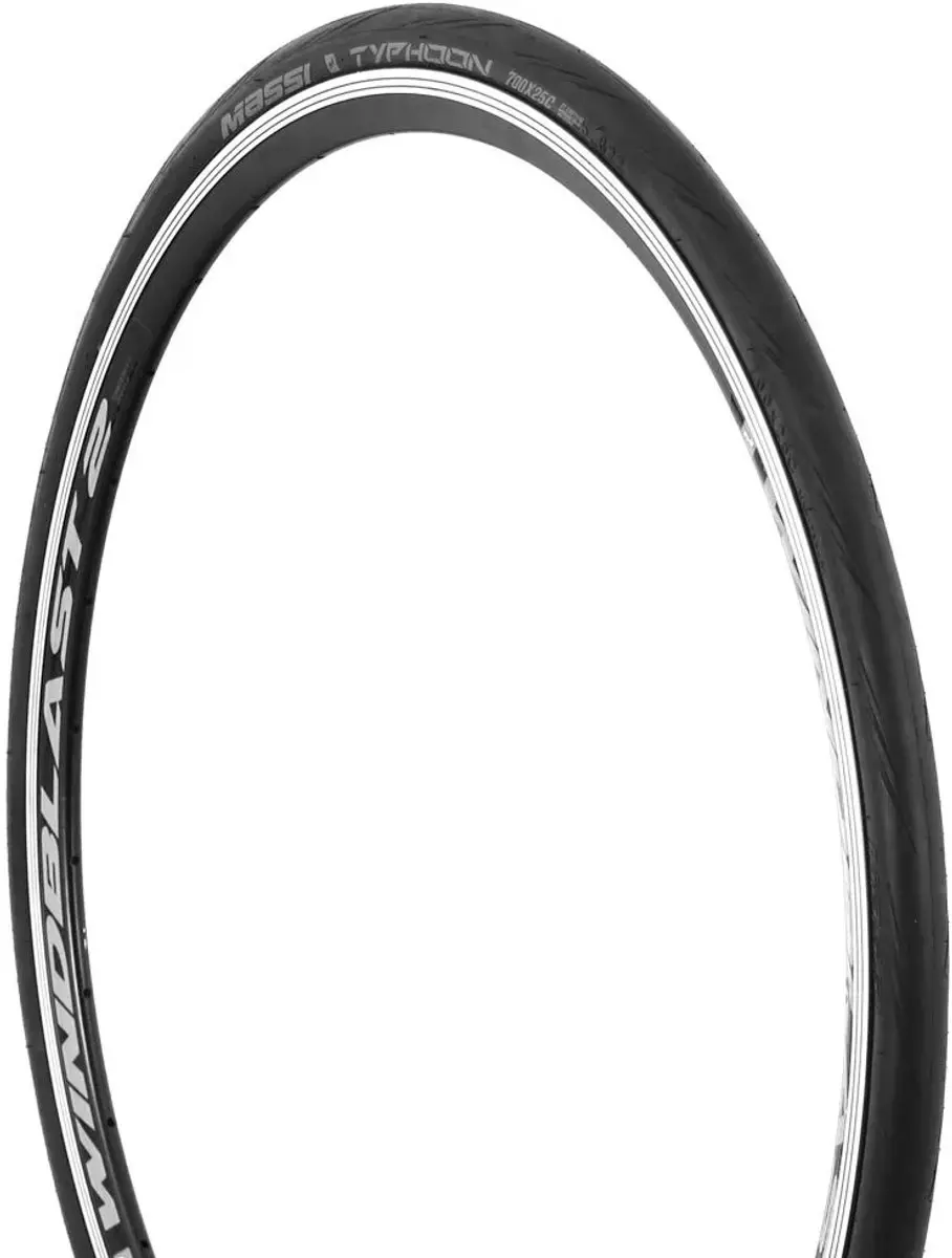 MASSI Typhoon Race 700C x 25 Stijve Band - Zwart - afbeelding 6 van 6