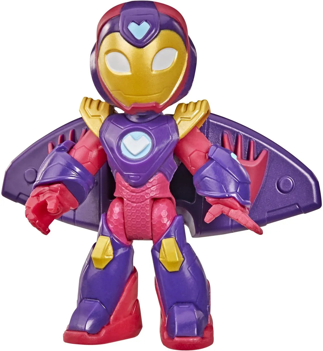 Marvel Iron Man and His Awesome Friends Ironheart Actiefiguur - Paars/Goud/Rood