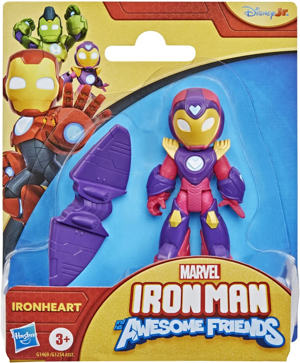 Marvel Iron Man and His Awesome Friends Ironheart Actiefiguur - Paars/Goud/Rood