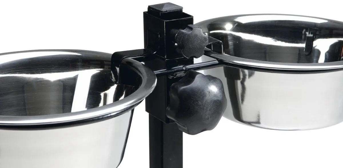 Beeztees Standaard Hondenvoer- en Drinkbak 13cm - Zwart