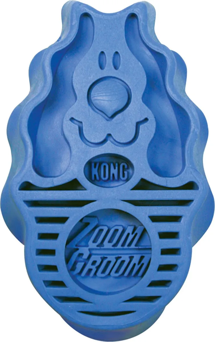 KONG Zoom Groom Hond - Blauw