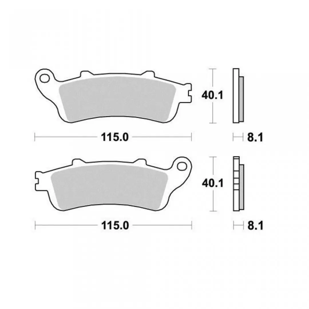 Remblokken Ferodo voor Motor Honda 1000 XL V VARADERO SD01 1999 tot 2006 linksvo