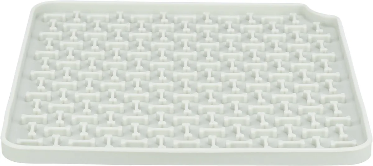 Trixie Lick'N'snack Likmat Anti Schrok - Siliconen 20x20cm - Grijs
