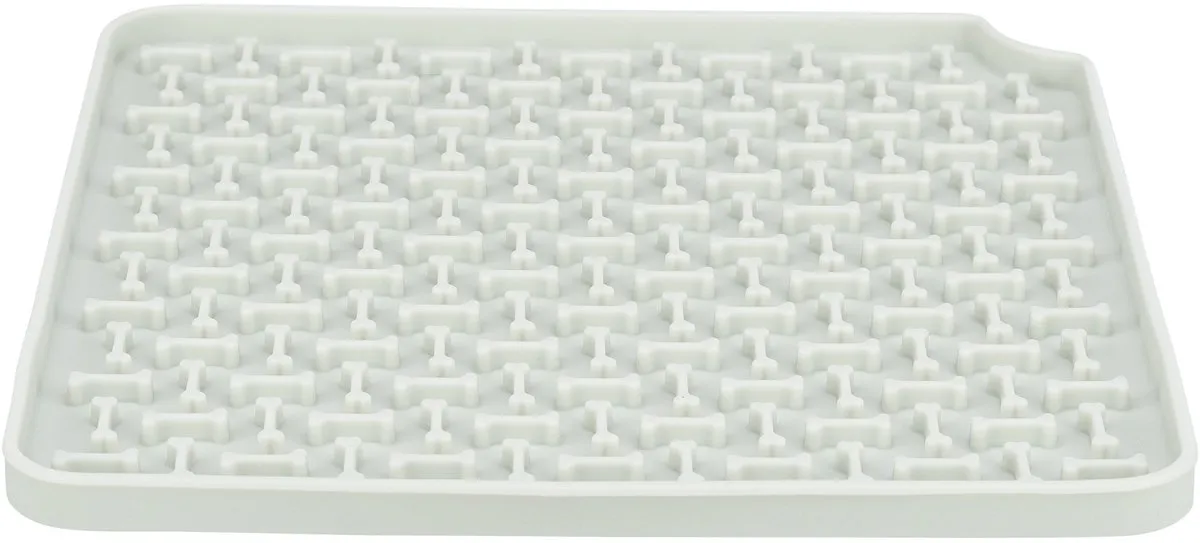 Trixie Lick'N'snack Likmat Anti Schrok - Siliconen 20x20cm - Grijs