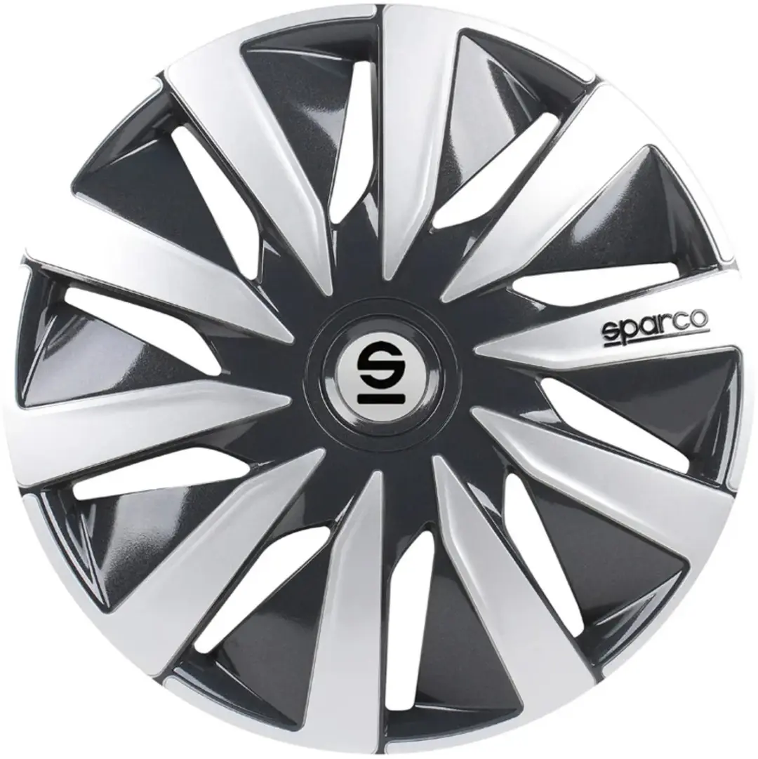 Sparco Wieldoppen Lazio 13 inch Grijs Zilver - 4 stuks