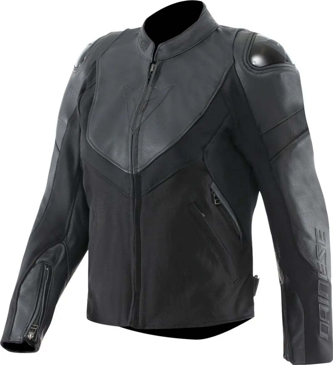 Dainese Iperattiva Dames Zwart Leren / Textiele Motorjas