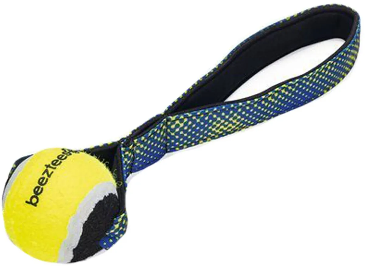 Beeztees Fetch Tennisbal Koord Otis Hondenspeelgoed - Blauw/Geel