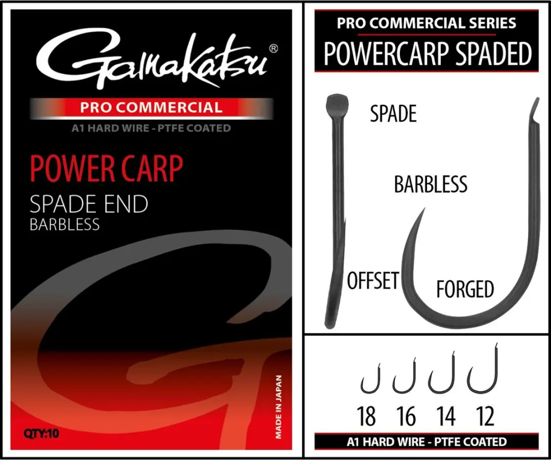 Gamakatsu Pro-C Powercarp Spade A1 Ptfe Haken 14