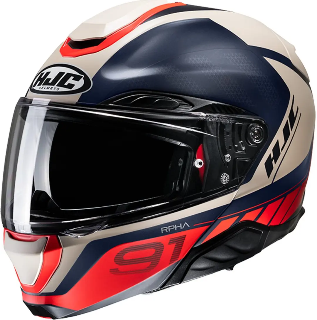 HJC RPHA 91 Rafino Zwart Beige Mc1Sf Systeemhelm