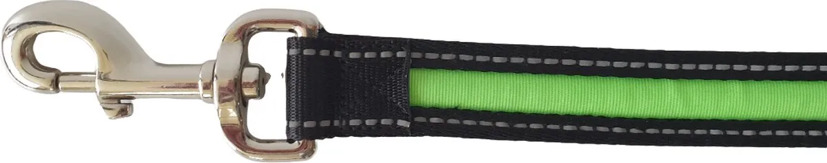 Flamingo Hondenlijn Safety Verlengstuk LED 39cm - Groen/Zwart
