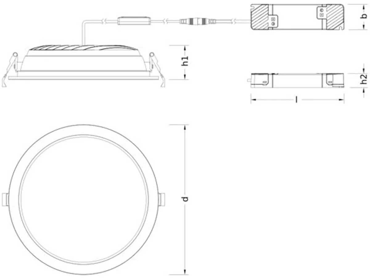 LEDVANCE LED Downlight Comfort Opaal Aluminium Wit 42W 5000lm - IP44 - Zigbee Dimbaar