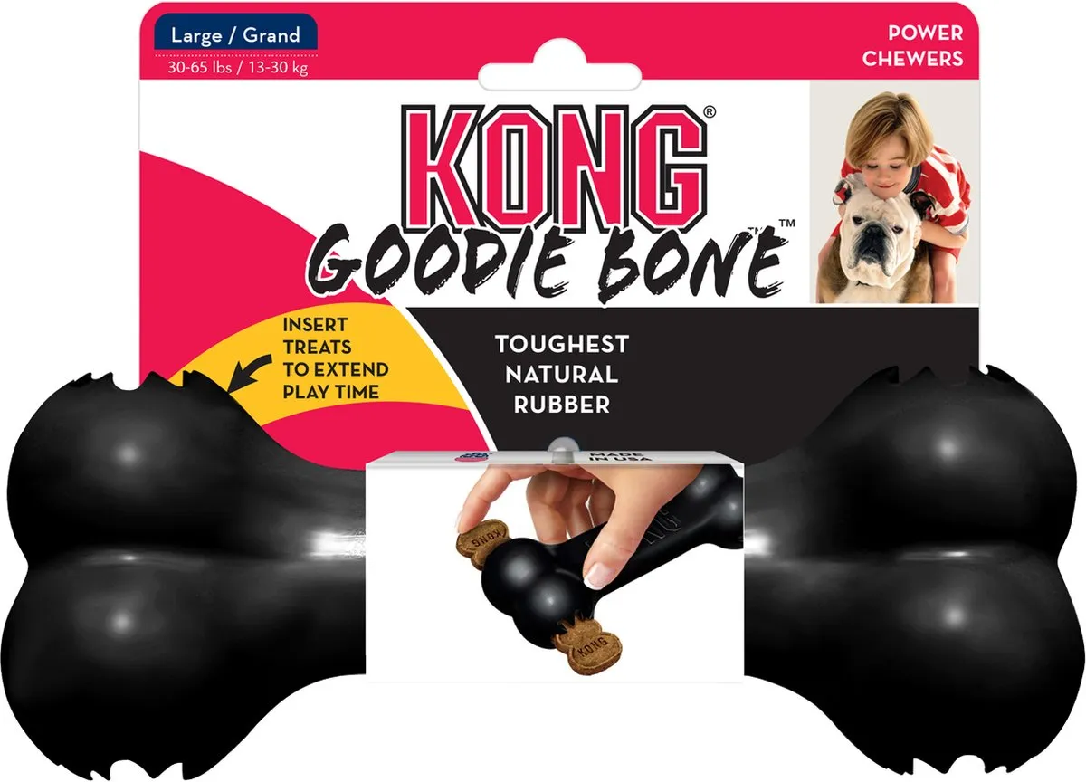 KONG Extreme Goodie Bone - Large - 22cm - Zwart