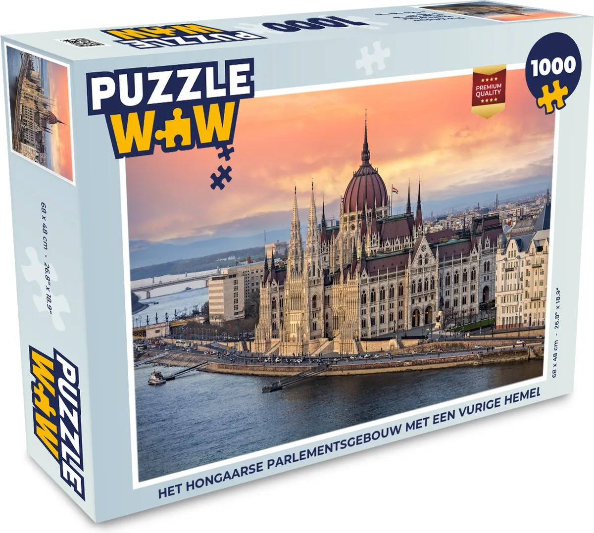 PuzzleWow Hongaarse Parlementsgebouw Legpuzzel 1000 Stuks