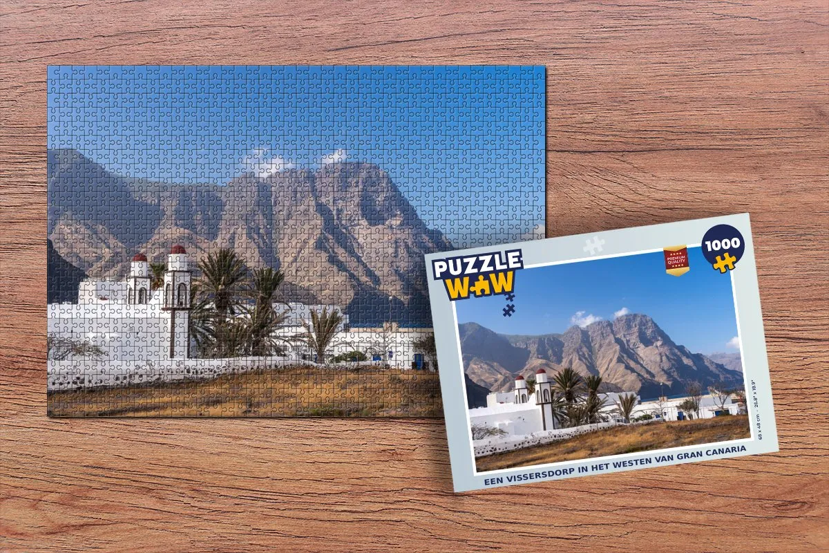 PuzzleWow Legpuzzel Gran Canaria 1000 Stuks - Multicolor