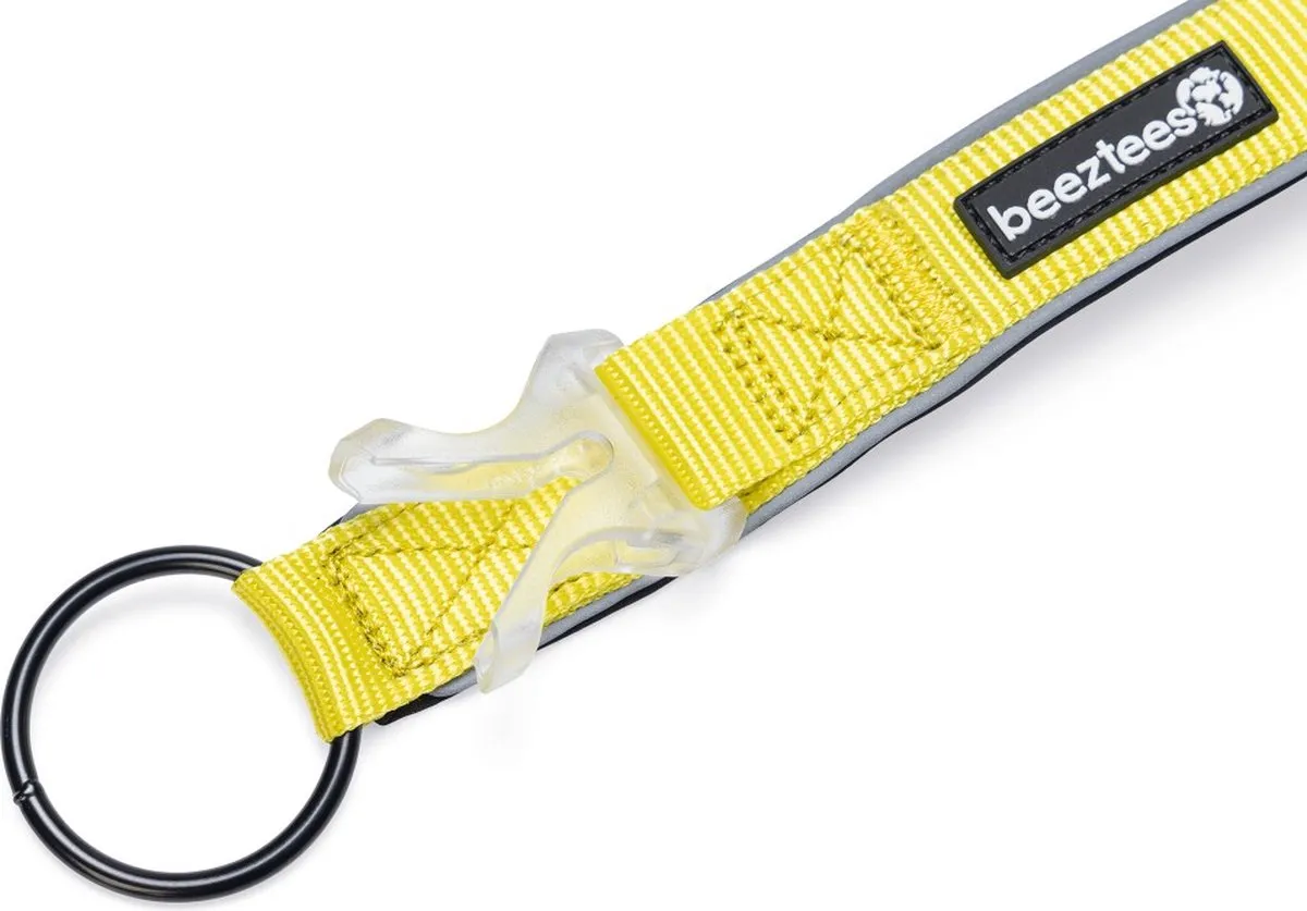 Beeztees Parinca Halsband Safety Gear - M - Geel