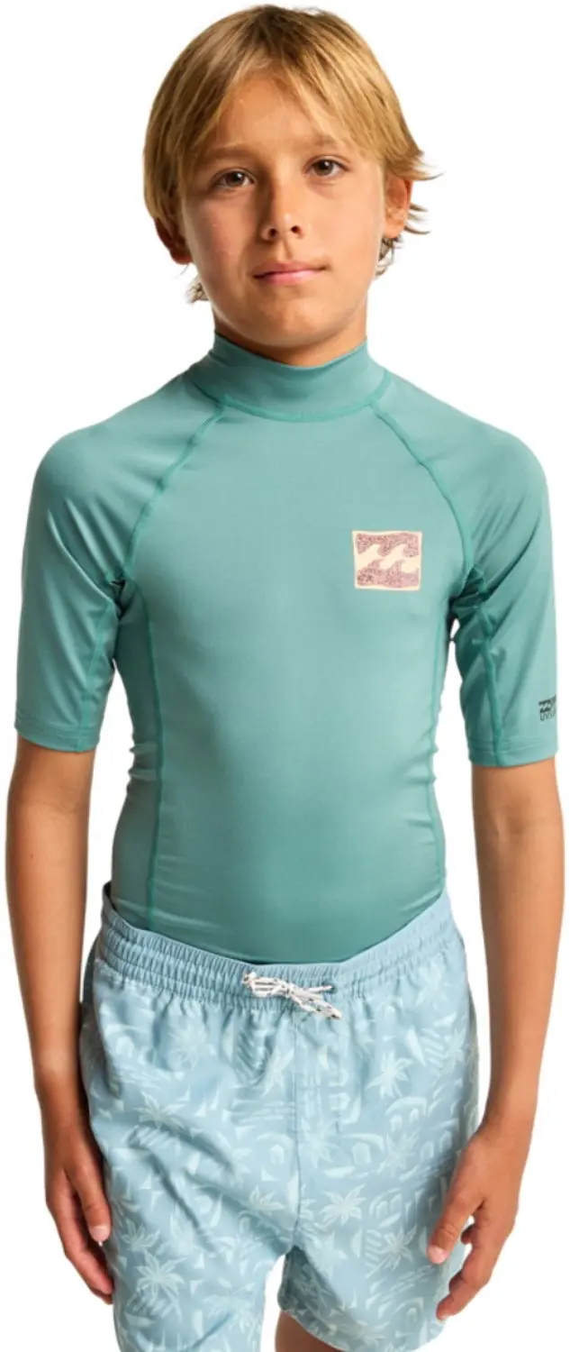 Billabong Junior Heruitgave Lycra-vest met Korte Mouw - Groen - afbeelding 3 van 6