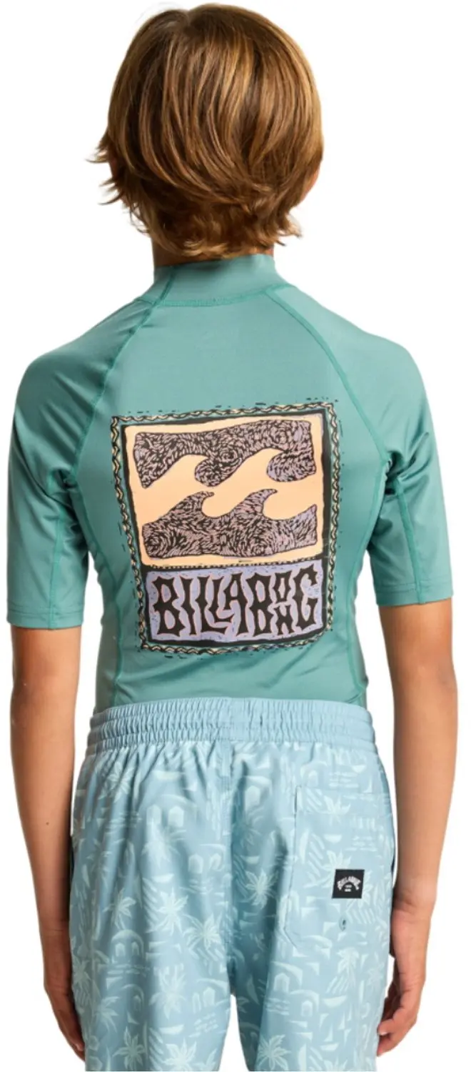 Billabong Junior Heruitgave Lycra-vest met Korte Mouw - Groen - afbeelding 6 van 6