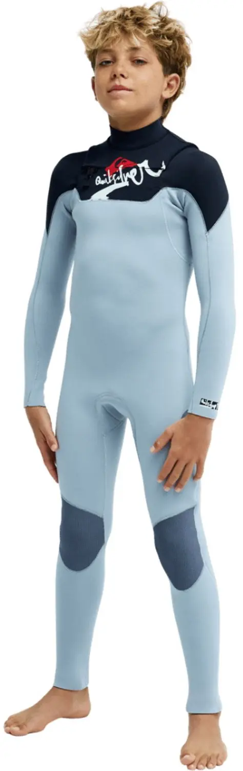 2026 Quiksilver Junior Young Guns 4/3mm Borst Ritssluiting Wetsuit EQB
