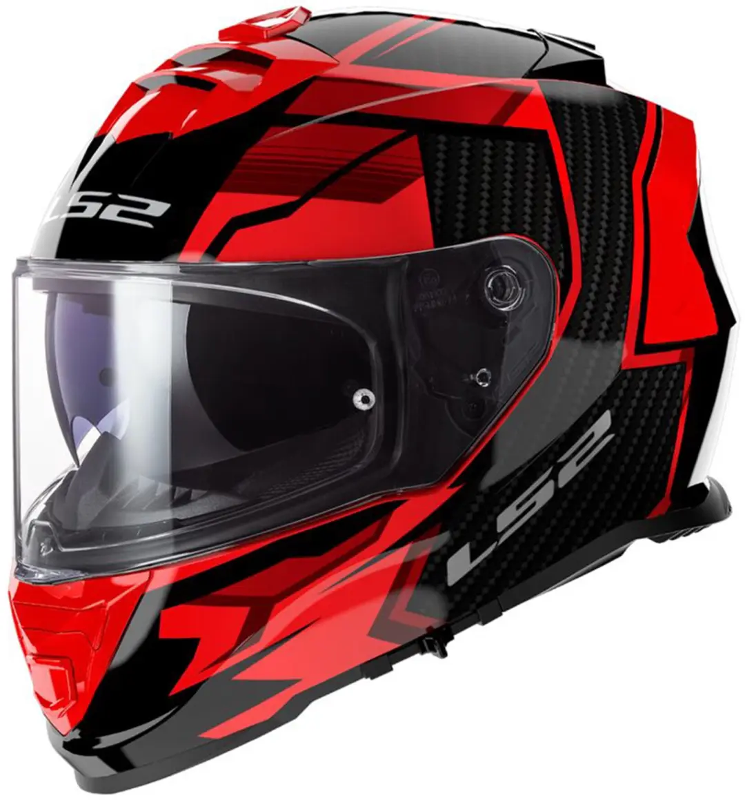 LS2 FF800 Storm II Tracker Zwart Rood Integraalhelm