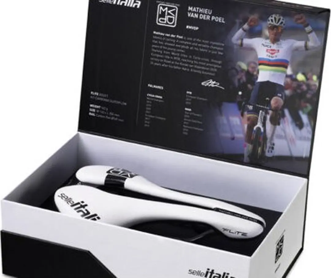 Selle Italia Flite Boost Superflow Zadel MVDP - Wit - afbeelding 6 van 6