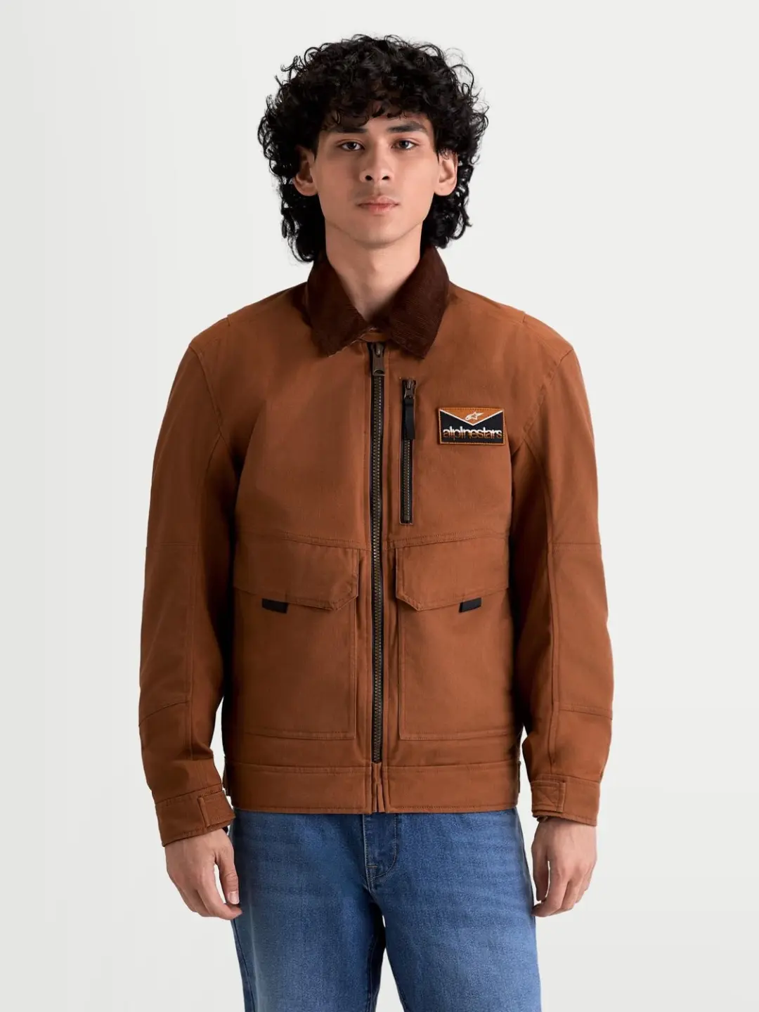 Alpinestars Mustang waterdichte motorjas - M - Bruin - afbeelding 6 van 6