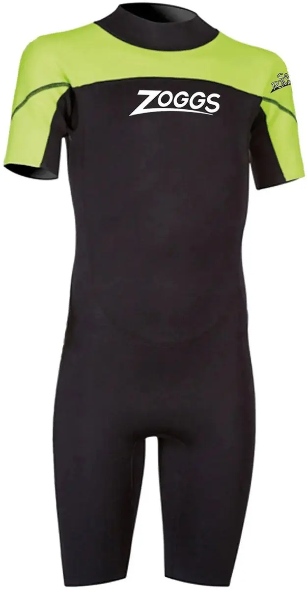 Zoggs Sea Ranger Compressiepak Junior M - Zwart/Lichtgroen - afbeelding 4 van 6