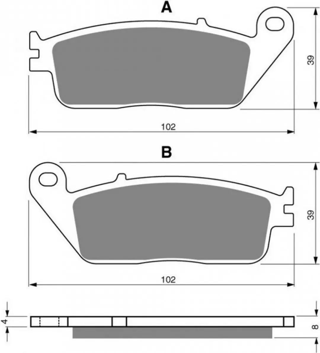 ferodo remblokjes voor triumph 900 thruxton 2004 tot 2008 av nieuw