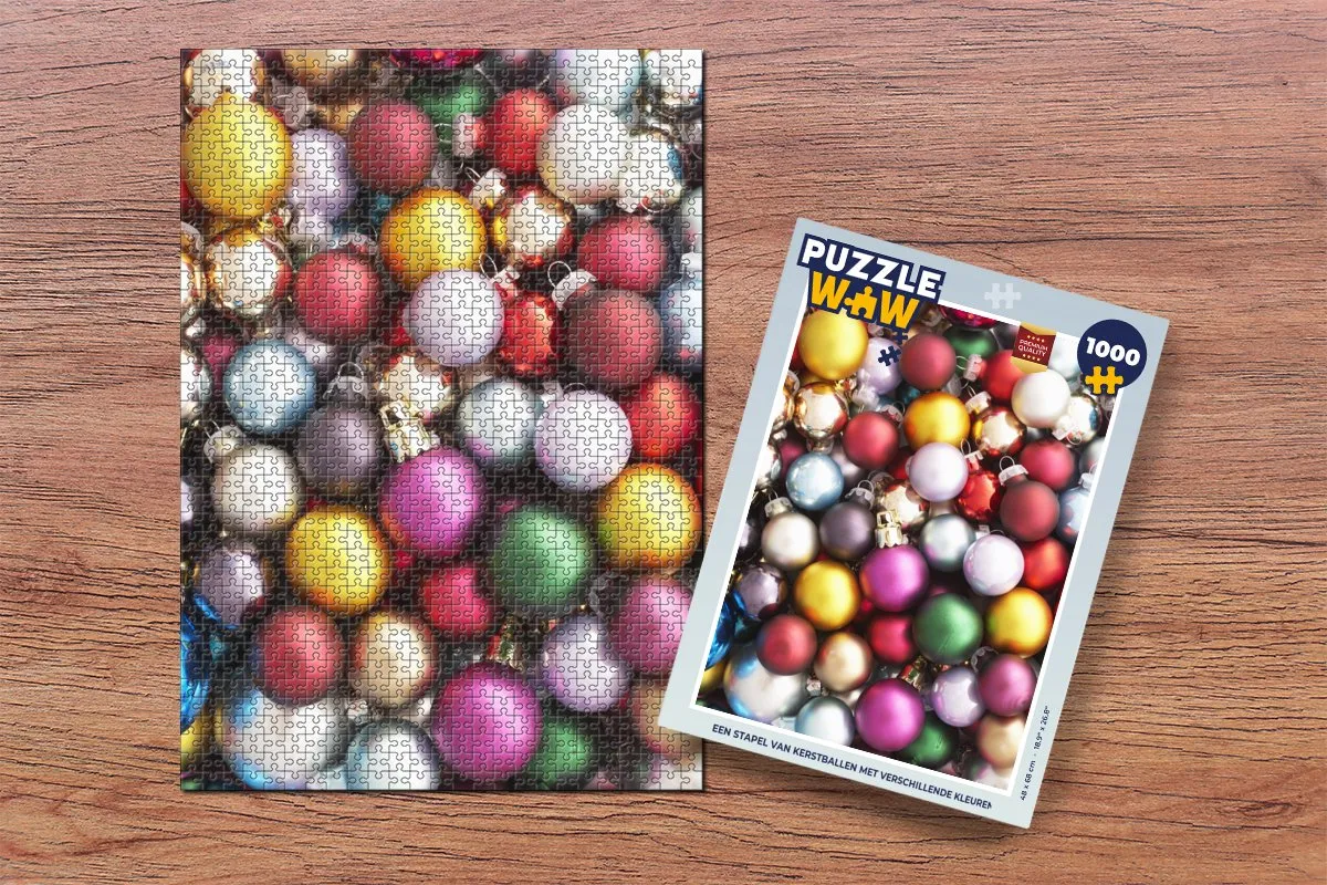 PuzzleWow Kerstpuzzel 1000 Stuks - Multicolor