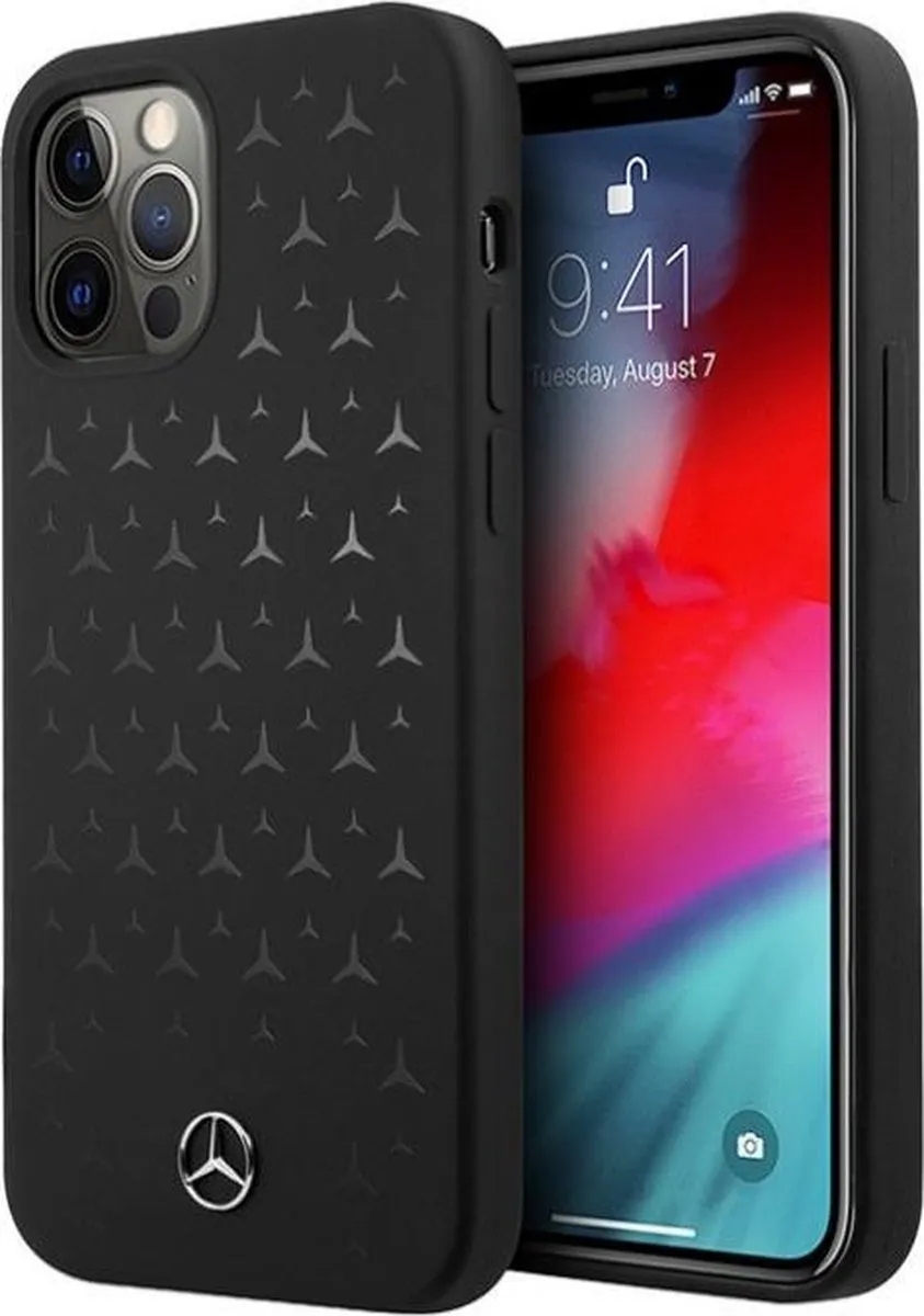 Mercedes-Benz Silicone Stars Hoesje iPhone 12 Pro Max