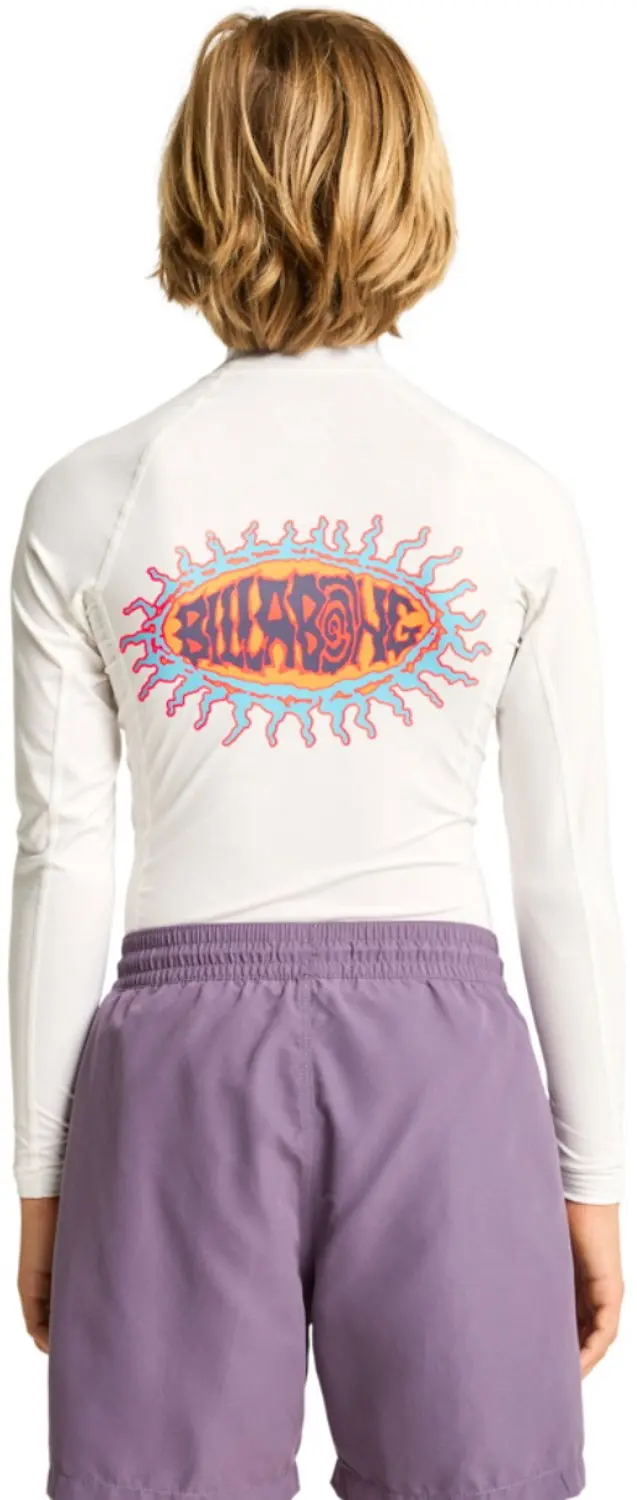 Billabong Junior Re Issue Lycra-vest Lange Mouw - Wit - afbeelding 3 van 6