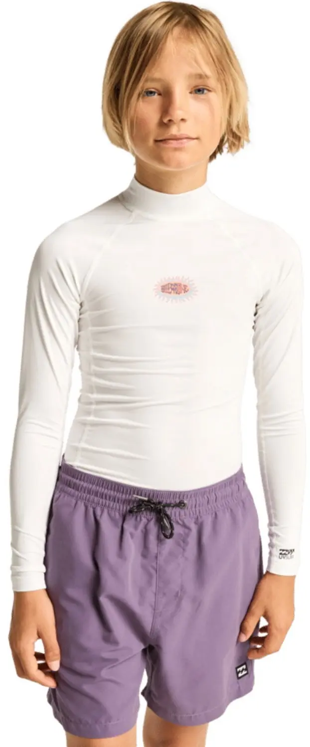 Billabong Junior Re Issue Lycra-vest Lange Mouw - Wit - afbeelding 6 van 6