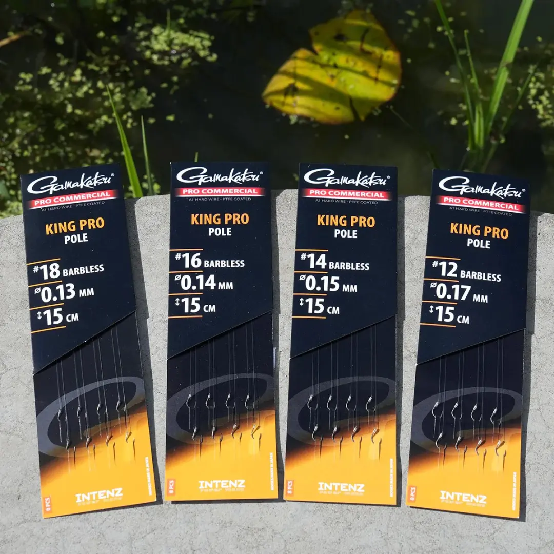 Gamakatsu King Pro Pole Barbless 15cm 0.17mm - afbeelding 3 van 6
