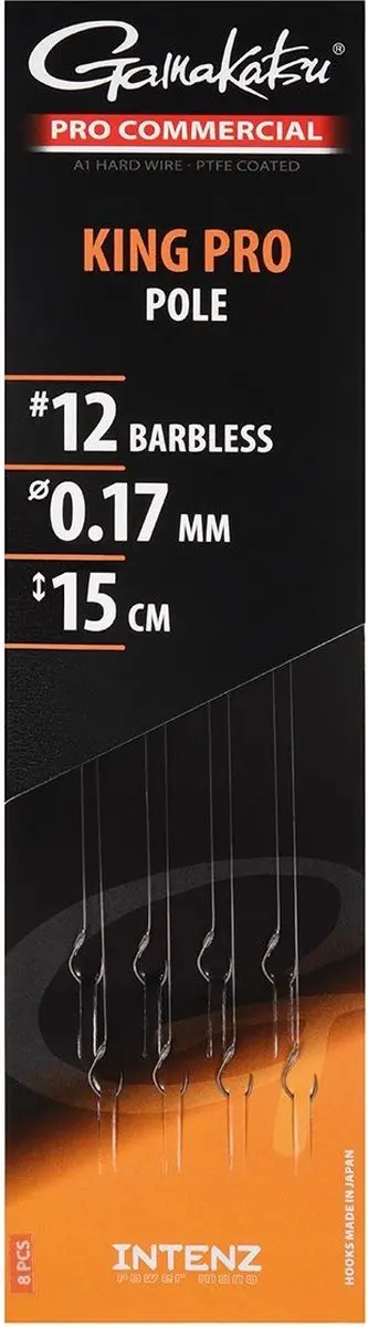 Gamakatsu King Pro Pole Barbless 15cm 0.17mm - afbeelding 6 van 6