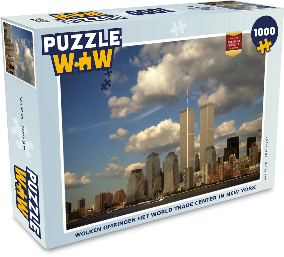 PuzzleWow Wolken omringen World Trade Center Legpuzzel 1000 Stuks