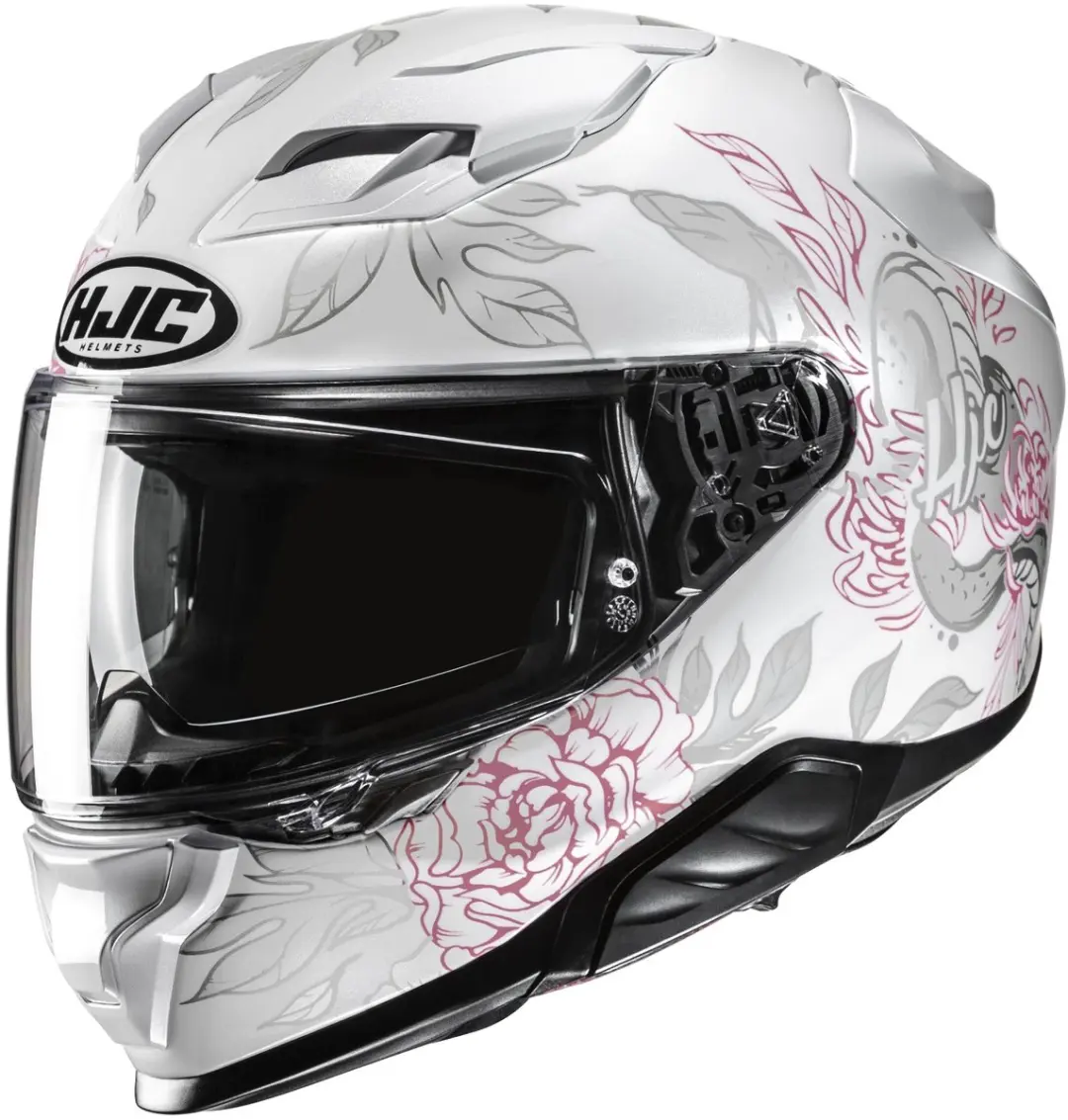 HJC F71 Eliz Grijs Wit Roze Integraalhelm
