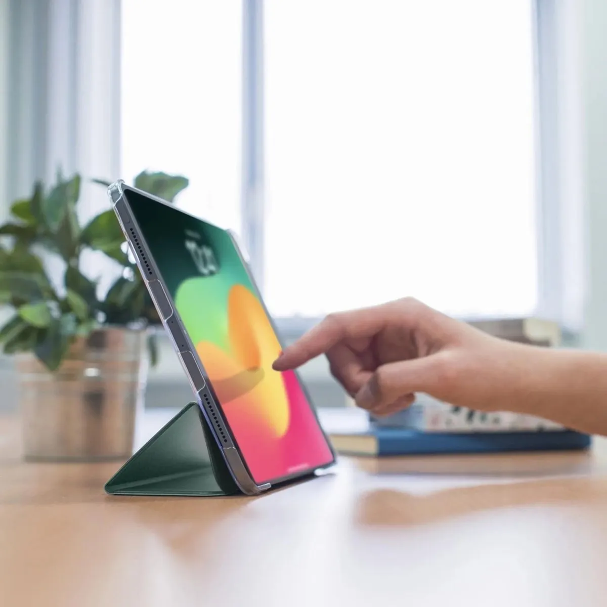 Hama Tablethoes Fold Clear iPad Pro 13 - Groen - afbeelding 6 van 6