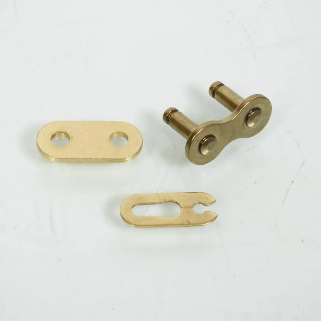 kmc versterkte steek 415 goud transmissieketting snelspanner voor bromfietsen