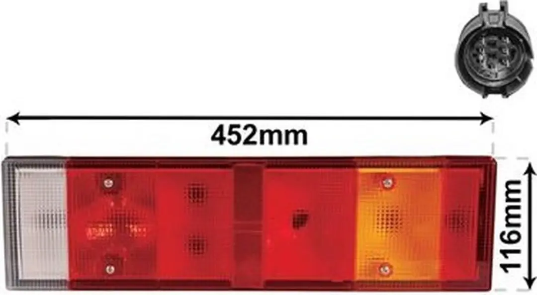 Achterlicht rechts Iveco Daily Ii Bestelwagen. Model: 1989