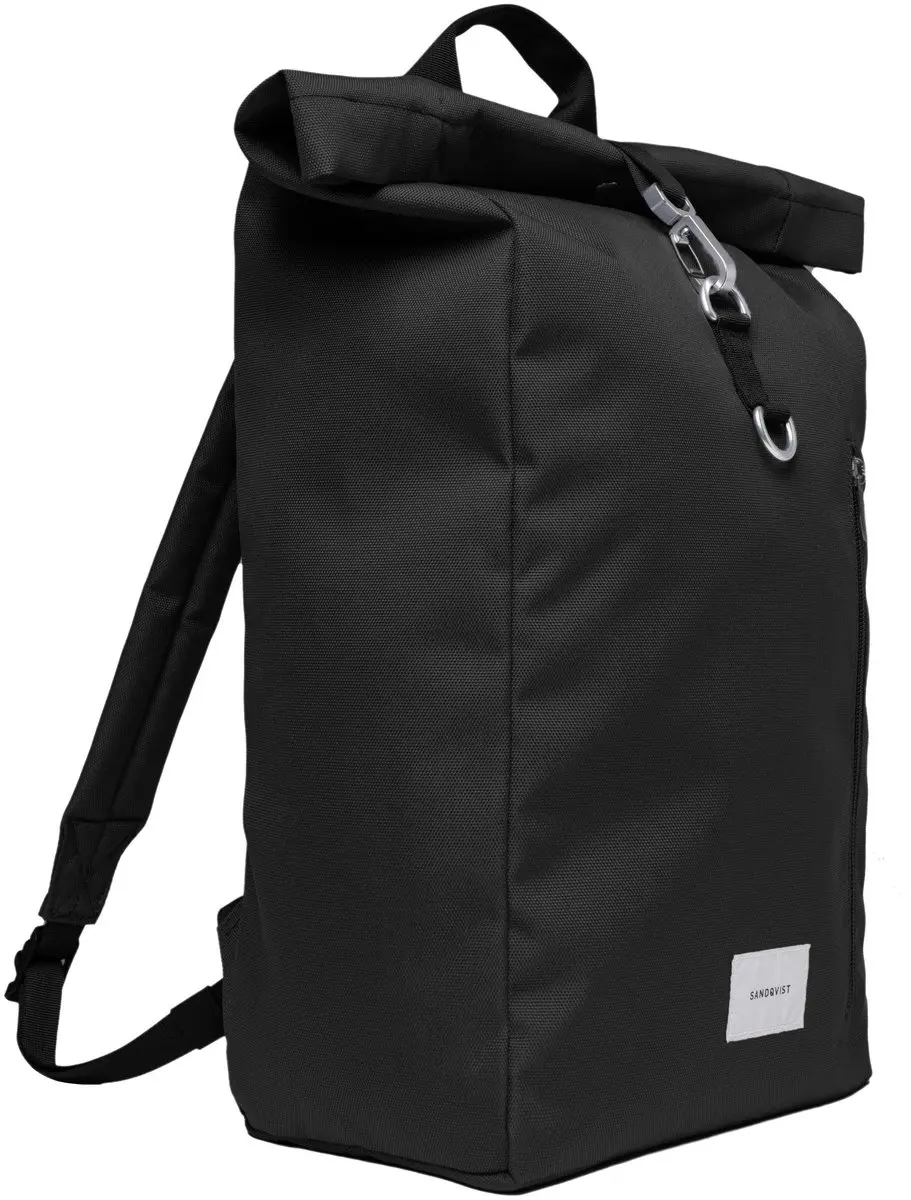 Sandqvist Icon Rolltop Rugzak L 26L - Zwart - afbeelding 5 van 6