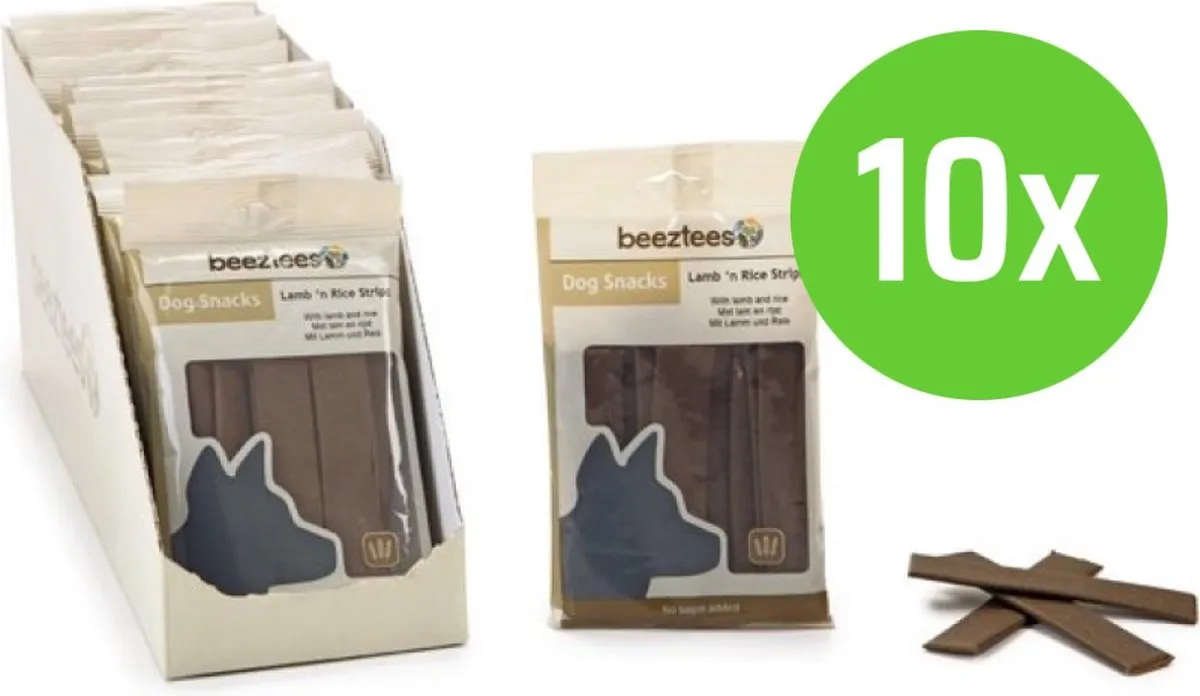 Beeztees Lam & Rijst Strips 150g