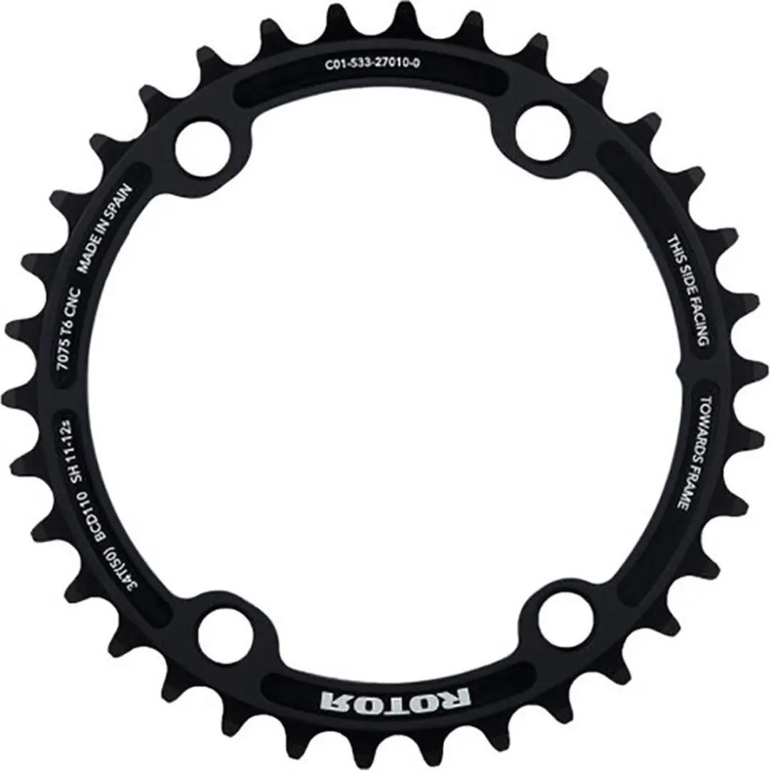 Rotor 4b 110 Bcd Inner Kettingblad Zilver 34t