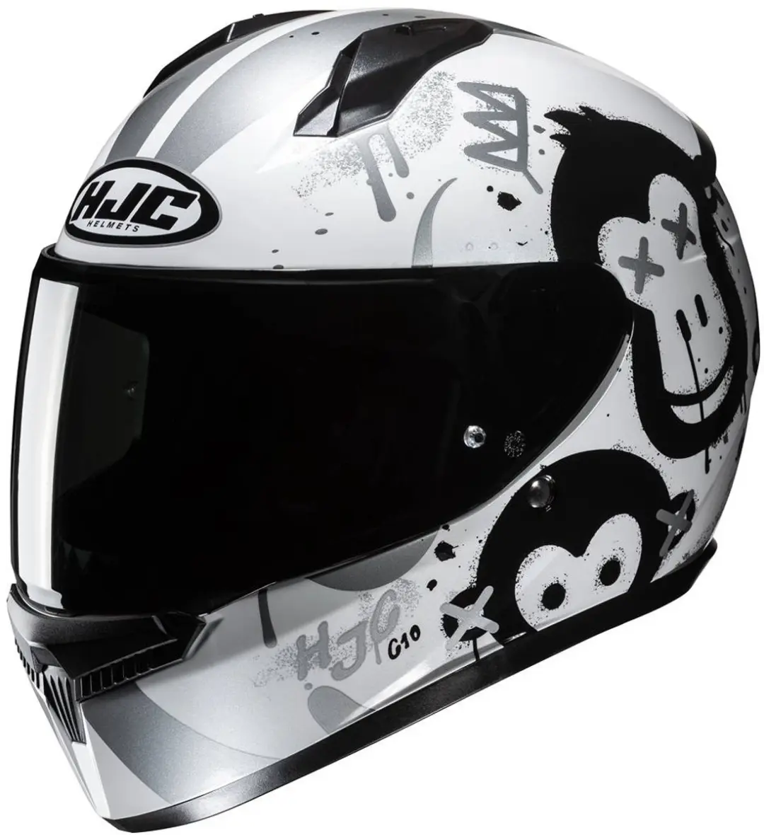 HJC C10 Geti Zwart Wit Integraalhelm Kids