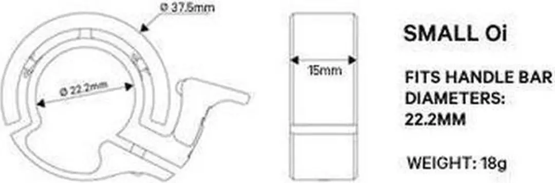 Knog Oi Classic Small Fietsbel 22.2mm - Brons - afbeelding 5 van 6
